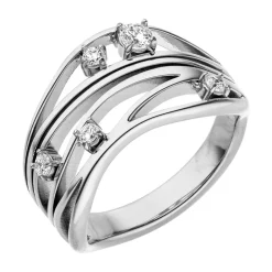 5 Stone Ring | 18K vergoldet