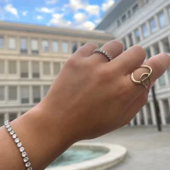 Abstract Ring | 18K vergoldet