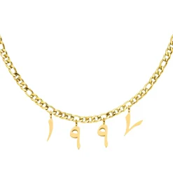Arabische Jahreszahl Kette | 18K vergoldet