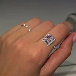 Big Pink Ring | 925 Echtsilber