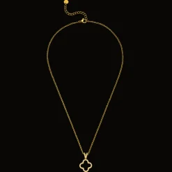 Bright Clover Kette | 18K vergoldet