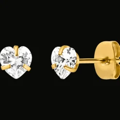 Bright Heart Ohrstecker | 18K vergoldet