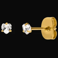 Bright Heart Ohrstecker | 18K vergoldet