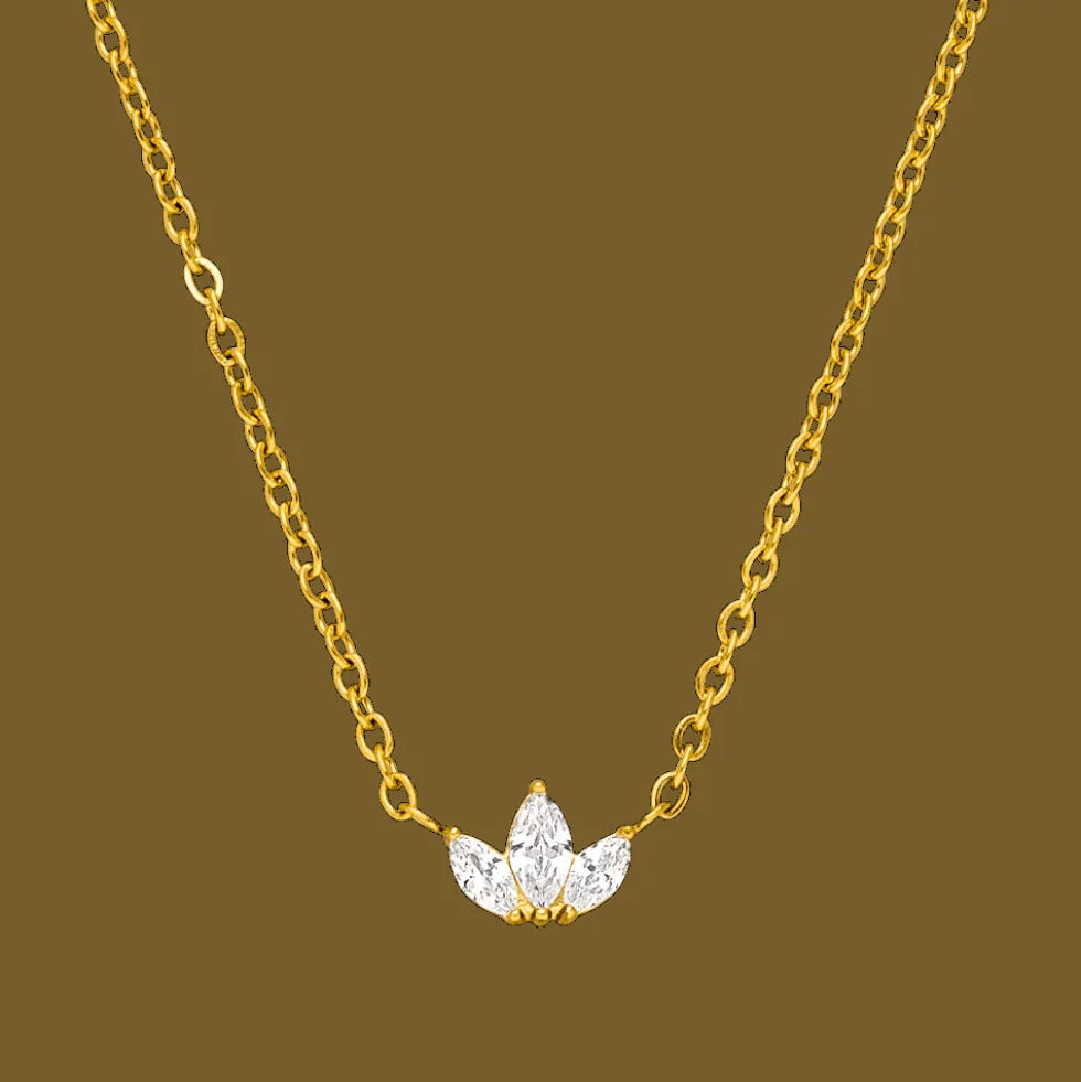 Cataleya Halskette | 18K vergoldet