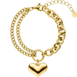 Chunky Heart Armband | 18K vergoldet