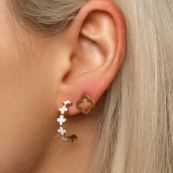 Clover Ohrstecker | 18K vergoldet