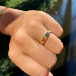 Crossed Arianna Ring | 18K vergoldet