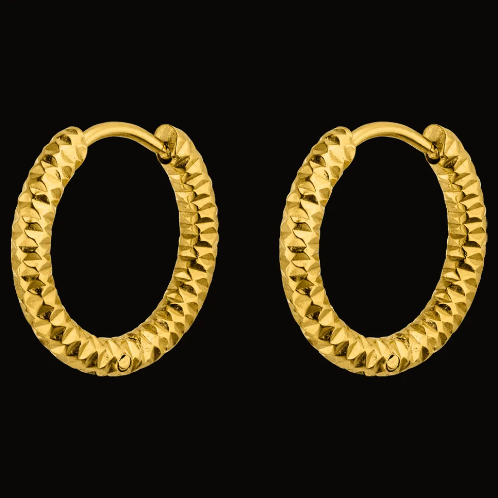 Crushed Ohrringe | 18K vergoldet
