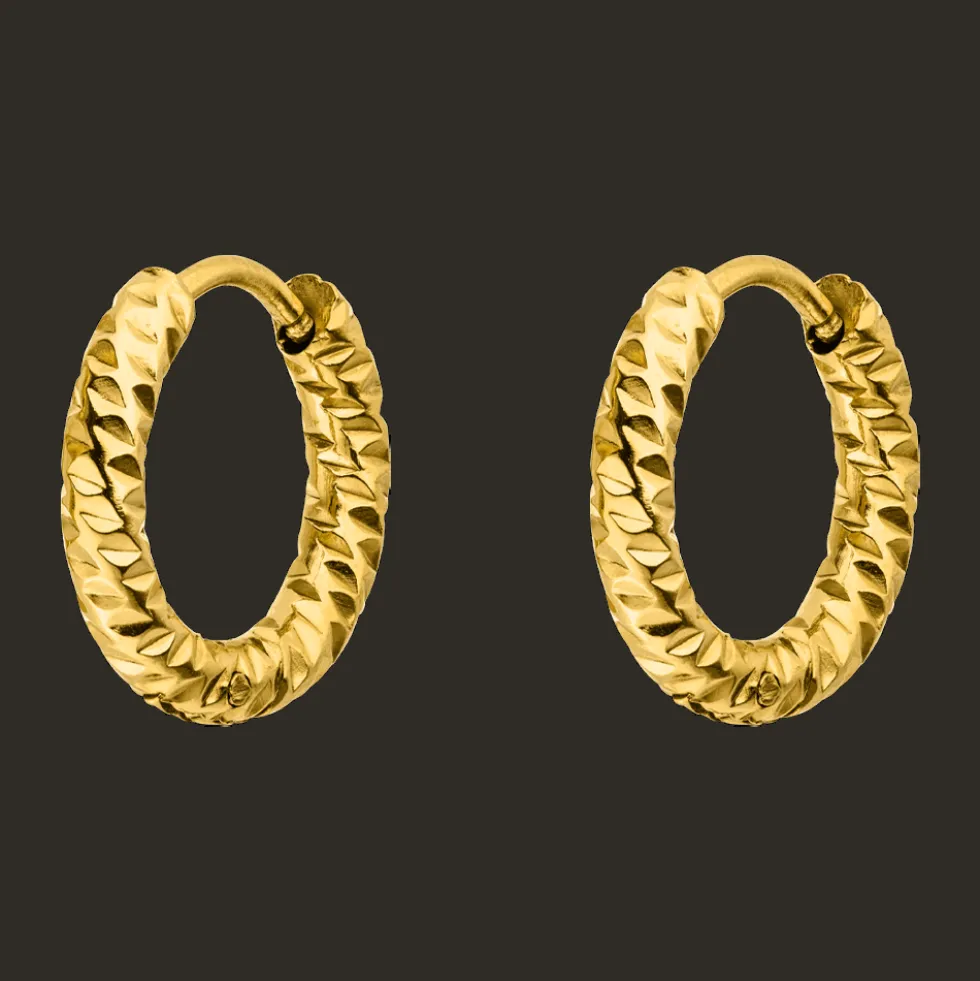 Crushed Ohrringe | 18K vergoldet