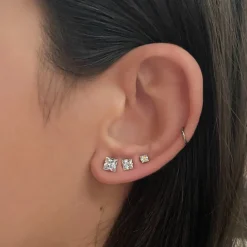 Cube Stones Ohrstecker | 18K vergoldet
