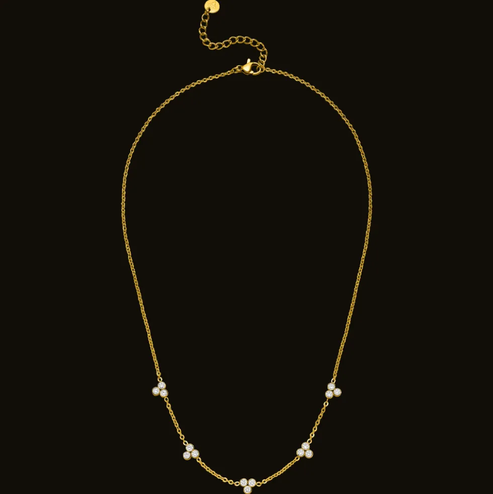 Cute Three Halskette | 18K vergoldet