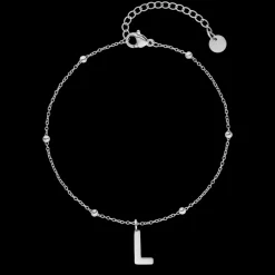 Dots Letter Armband | 18K vergoldet