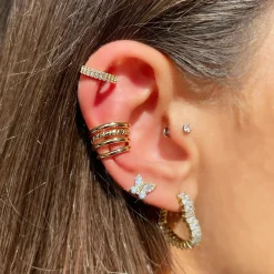 Double Shine Ear Cuff | 925 Echtsilber
