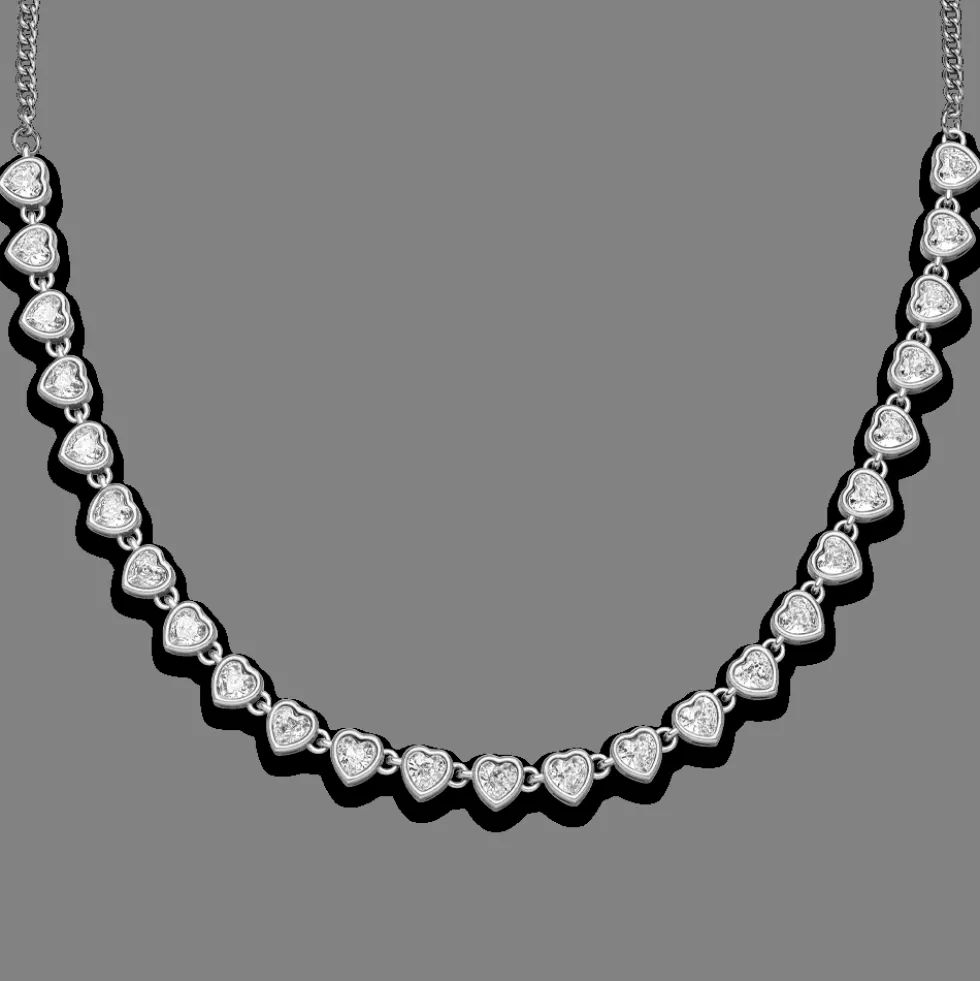 Drop Heart Halskette | 18K vergoldet
