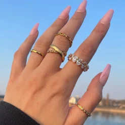 Edgy Ring | 18K vergoldet