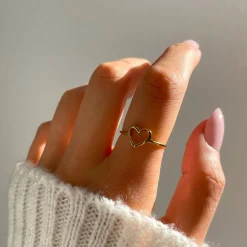 Elegant Heart Ring | 18K vergoldet