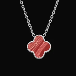 Fire Clover Kette | 18K vergoldet