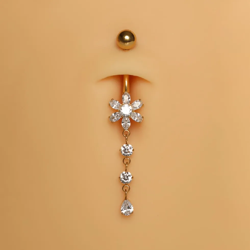 Flower Elegance Belly Piercing | Titan