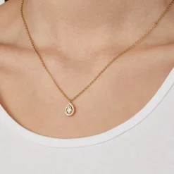 Glamour Drop Halskette | 18K vergoldet