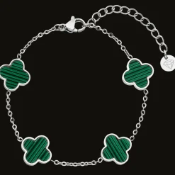 Green Clover Armband | 18K vergoldet