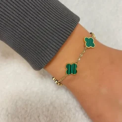 Green Clover Set | 18K vergoldet