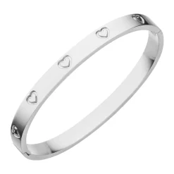 Heart Armreif | 18K vergoldet