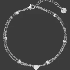 Heartbeat Fußkette | 18K vergoldet