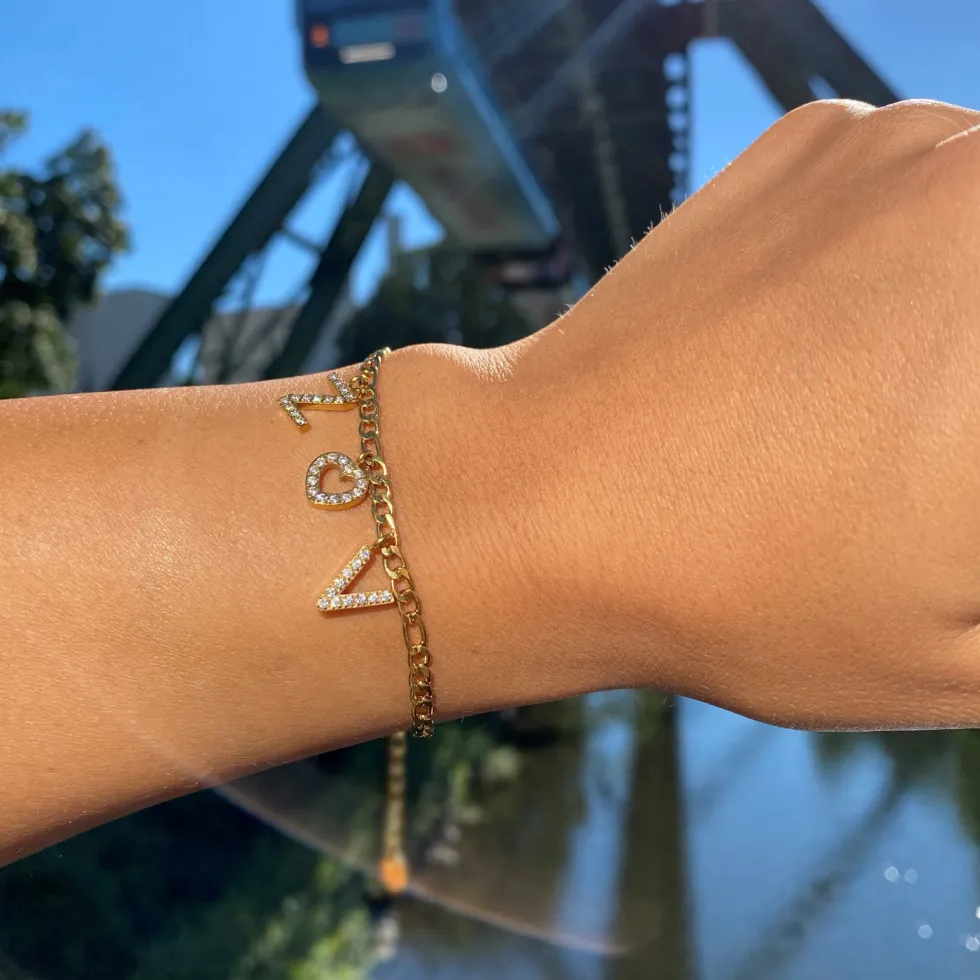 Initiale Armband | 18K vergoldet