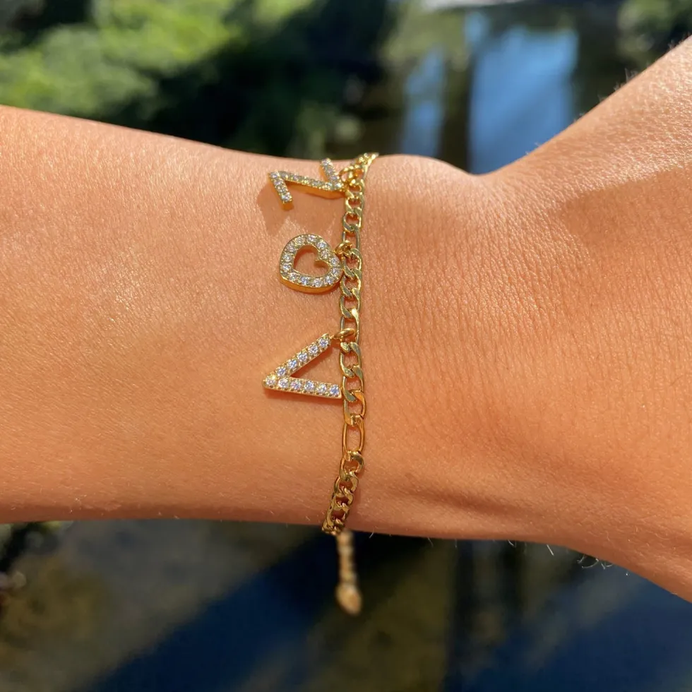 Initiale Armband | 18K vergoldet