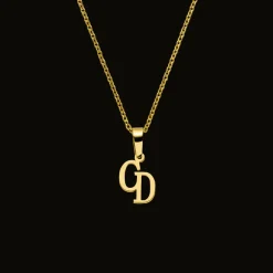 Letter Monogramm Kette | 18K vergoldet