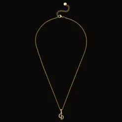 Letter Monogramm Kette | 18K vergoldet