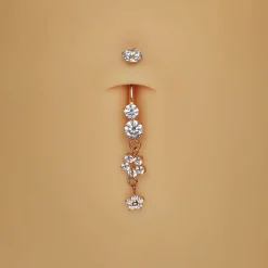 Lux Flower Belly Piercing | Titan