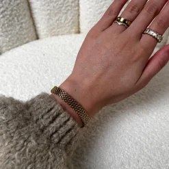 Mesh Armband | 18K vergoldet