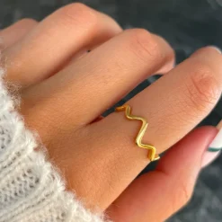 Nalu Ring | 18K vergoldet