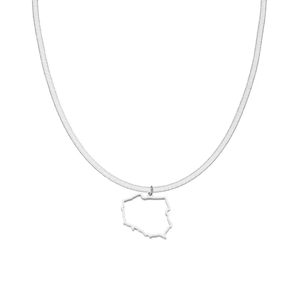 Nations Kette | Edelstahl Silber | Snake Skin