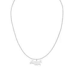 Nations Kette | Edelstahl Silber | Filigran