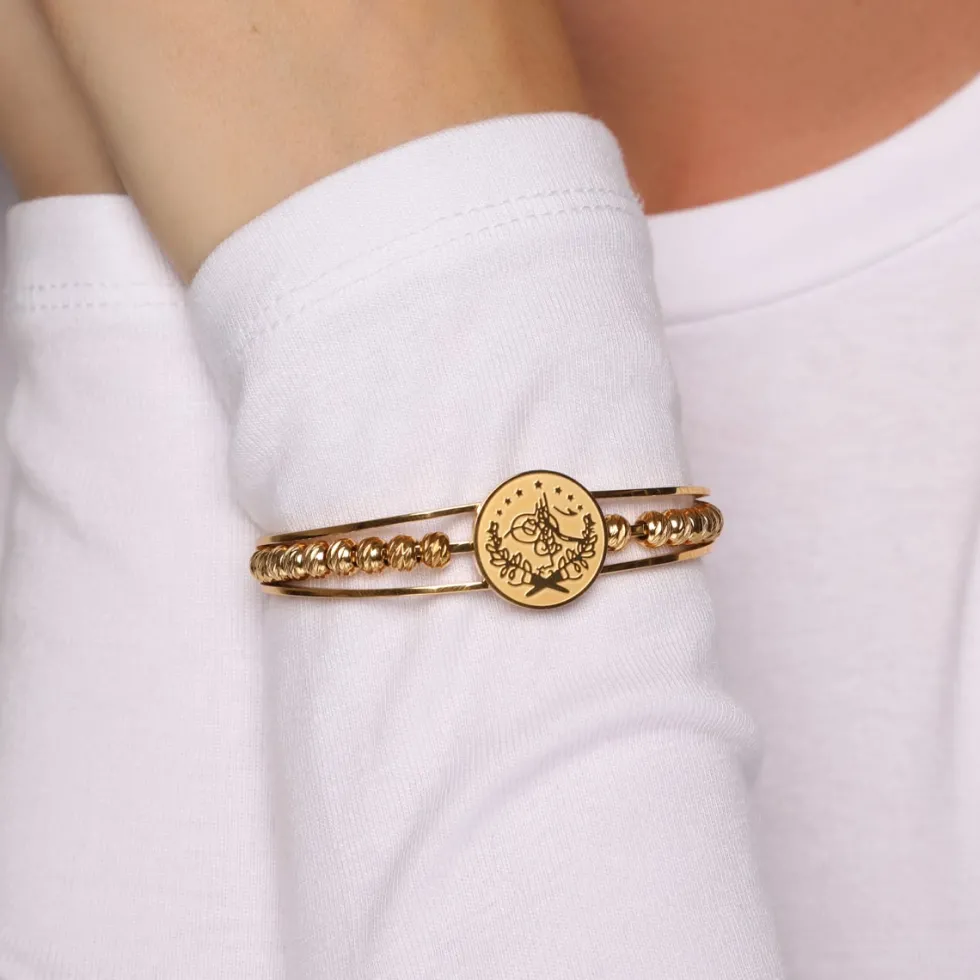 Oriental Armreif | 18K vergoldet