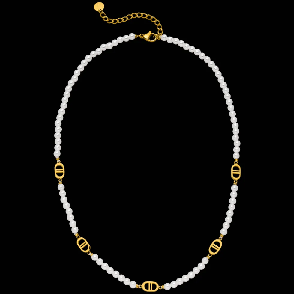Pearl Prestige Halskette | 18K vergoldet