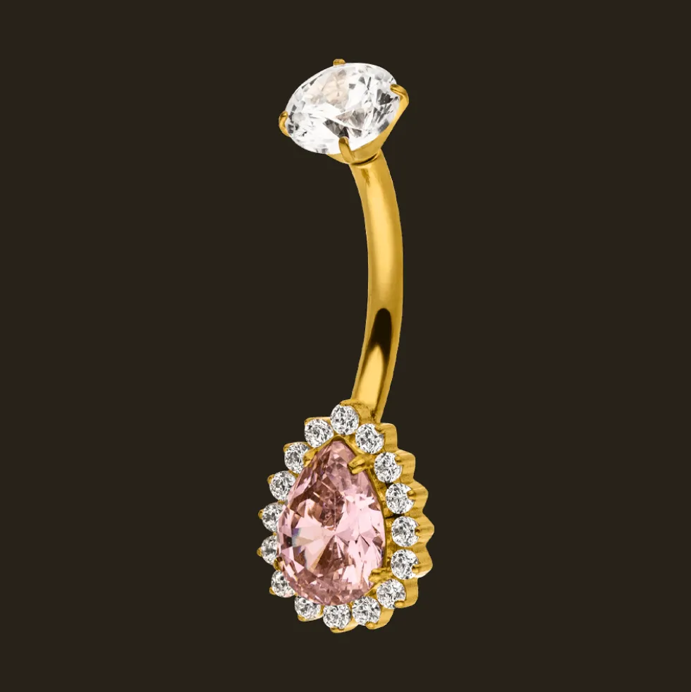 Pink Elegance Belly Piercing | Titan