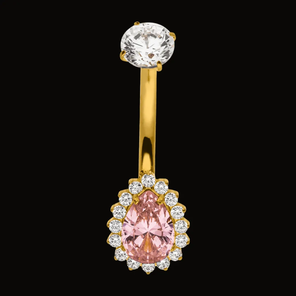 Pink Elegance Belly Piercing | Titan