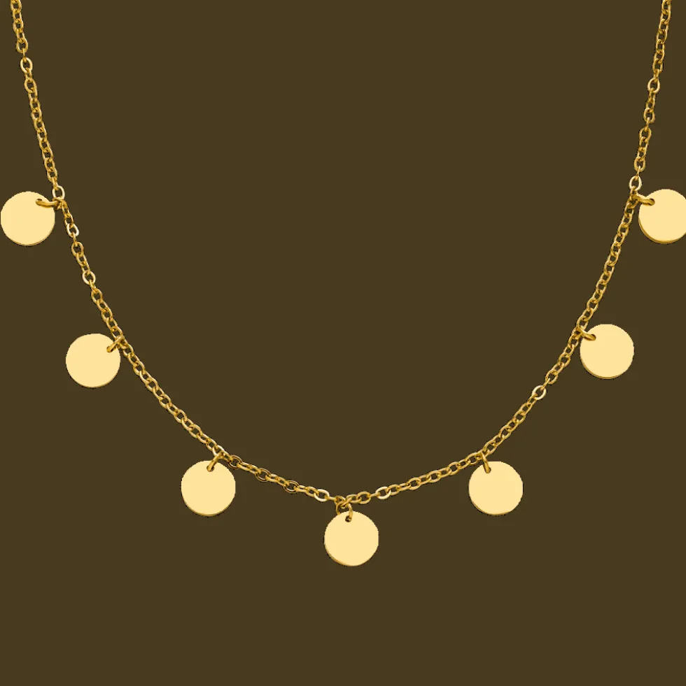 Plate Halskette | 18K vergoldet