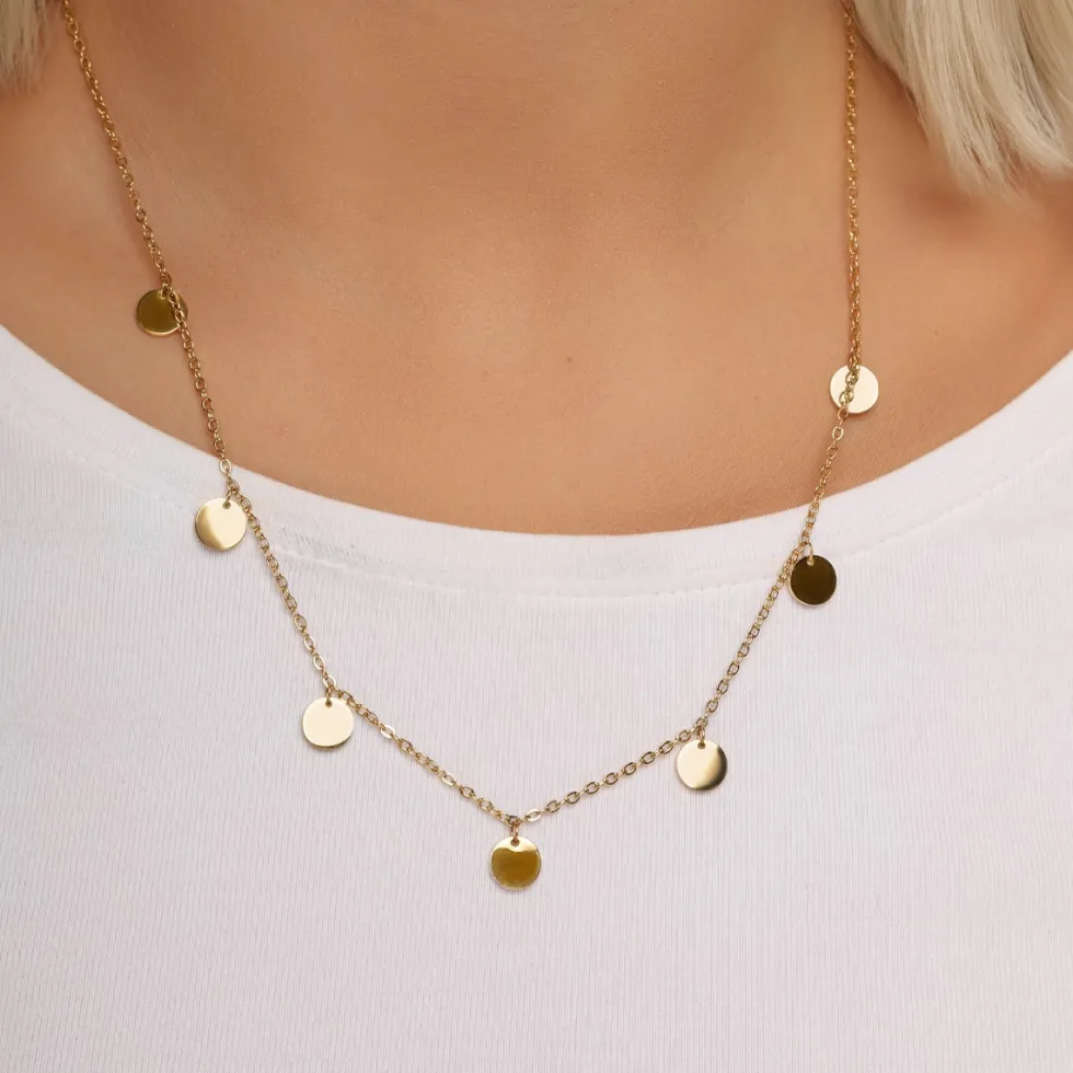 Plate Halskette | 18K vergoldet