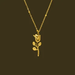 Rosen Kette | 18K vergoldet