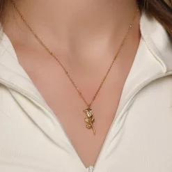 Rosen Kette | 18K vergoldet