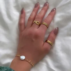 Sea Breeze Armband | 18K vergoldet