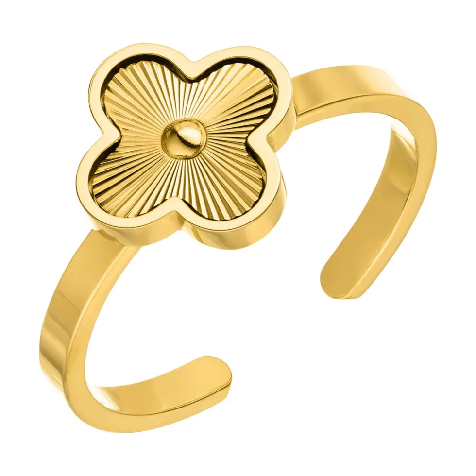Shine Clover Ring | 18K vergoldet