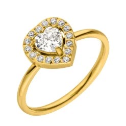 Shine Heart Ring | 18K vergoldet