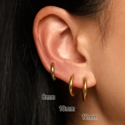 Simple Set Ohrringe | 18K vergoldet