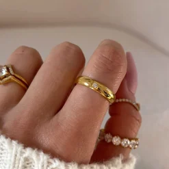 Single Shine Ring | 18K vergoldet