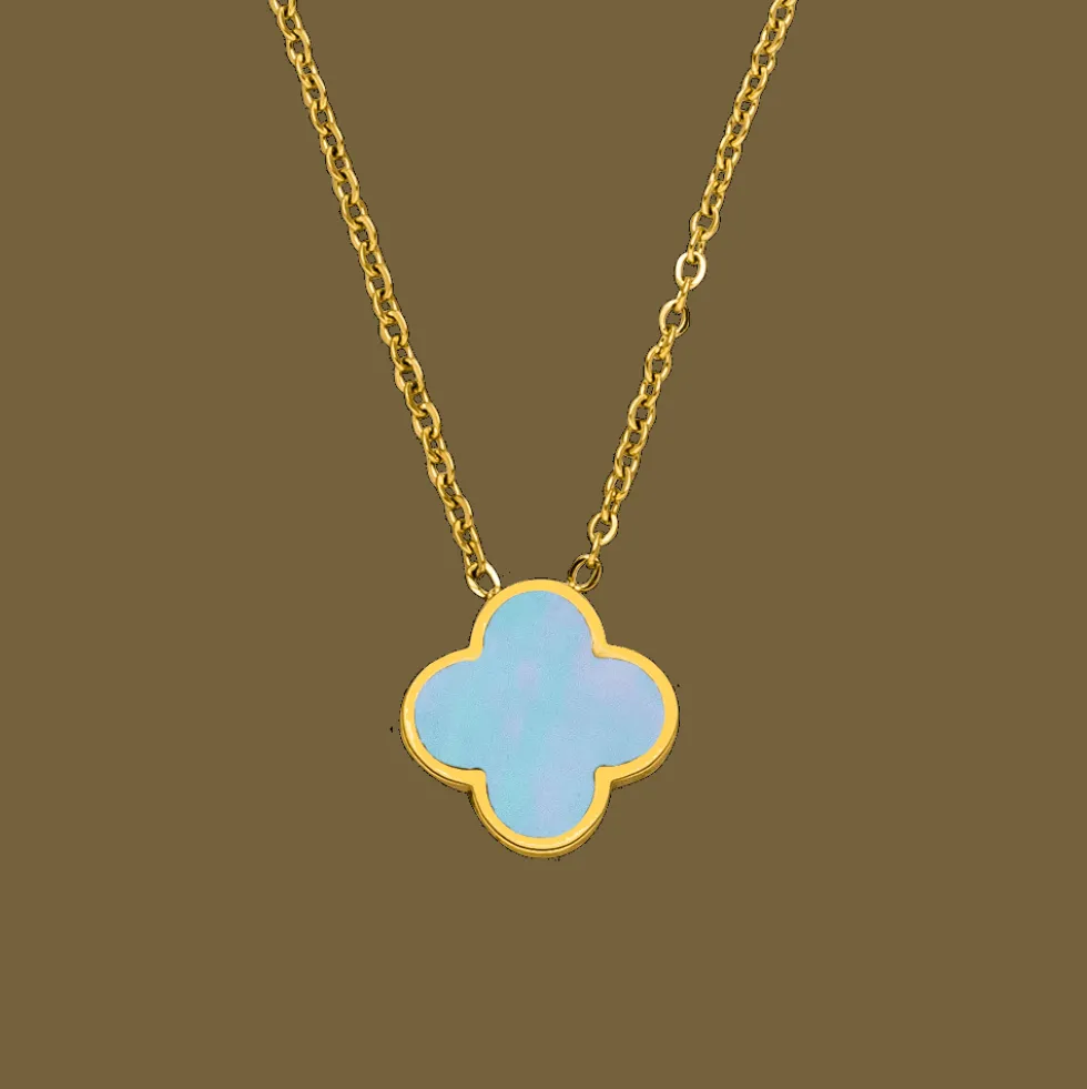 Sky Clover Kette | 18K vergoldet